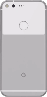 Google Pixel zilver achterkant