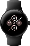 Google Pixel Watch 2 musta etupuolella