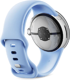 Google Pixel Watch 2 sininen takapuoli vasen puoli