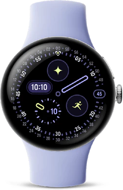 Google Pixel Watch 4 41mm argent bleu band