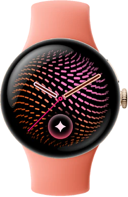 Google Pixel Watch 5 41mm pink goud voorkant