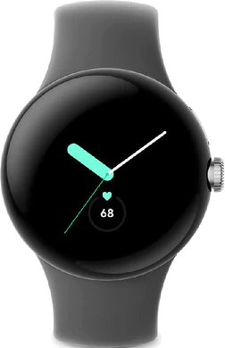 Google Pixel Watch zilver voorkant