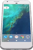 Google Pixel XL zilver voorkant onderkant