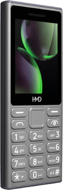 HMD 110 4G grijs titanium voorkant linkerzijkant