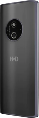 HMD 110 4G grijs titanium achterkant linkerzijkant