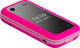 HMD Barbie Phone pink front left side bottom closed