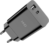 HMD Dual Port Wall Charger 30W nero aslant