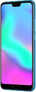 Honor 10 blue front right side