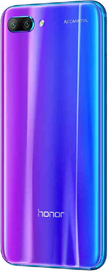 Honor 10 blue back left side