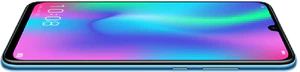 Honor 10 Lite blauw voorkant gedraaid