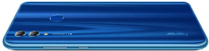 Honor 10 Lite blauw achterkant gedraaid