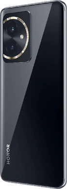 Honor 100 zwart achterkant linkerzijkant