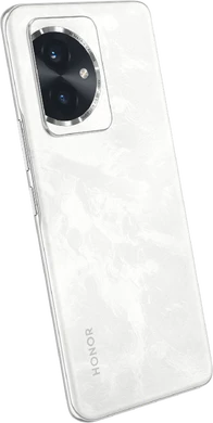 Honor 100 wit achterkant linkerzijkant schuin