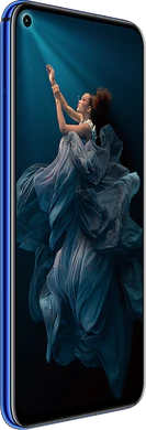 Honor 20 azul tapa delantera lado izquierdo