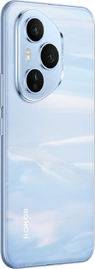 Honor 400 Pro blå tillbaka höger sida