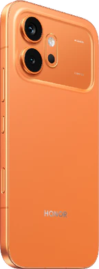 Honor 600 oranje achterkant rechterzijkant