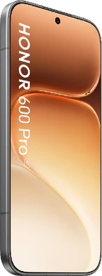 Honor 600 Pro schwarz Vorderseite linke Seite