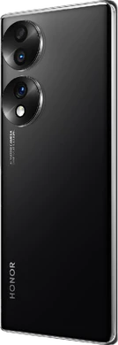 Honor 70 zwart achterkant linkerzijkant