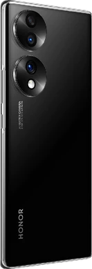 Honor 70 zwart achterkant rechterzijkant