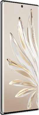 Honor 70 zilver voorkant linkerzijkant