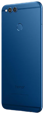 Honor 7X blauw achterkant linkerzijkant