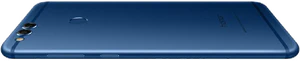 Honor 7X blauw achterkant rechterzijkant gedraaid
