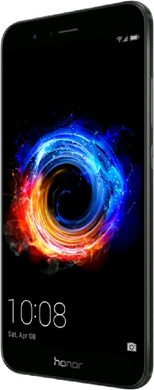 Honor 8 Pro zwart voorkant rechterzijkant