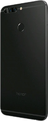 Honor 8 Pro zwart achterkant linkerzijkant