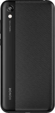 Honor 8S 2020 svart tillbaka