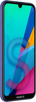 Honor 8S 2020 blå front vänster sida