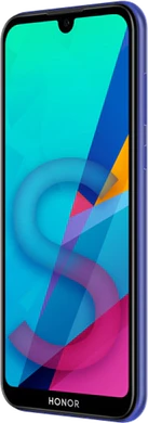Honor 8S 2020 blå front höger sida