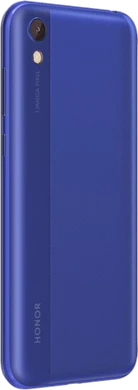 Honor 8S 2020 blå tillbaka höger sida