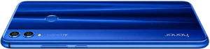 Honor 8X blauw achterkant gedraaid