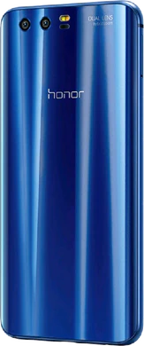 Honor 9 blå tillbaka vänster sida