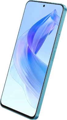 Honor 90 Lite blu copertina frontale lato destro aslant