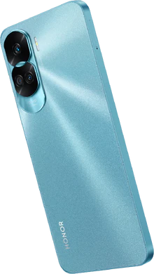 Honor 90 Lite blu indietro lato sinistro aslant