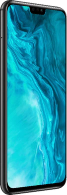 Honor 9X Lite zwart voorkant linkerzijkant