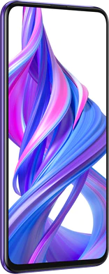 Honor 9X Pro púrpura tapa delantera lado izquierdo