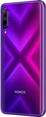 Honor 9X Pro púrpura volver lado izquierdo