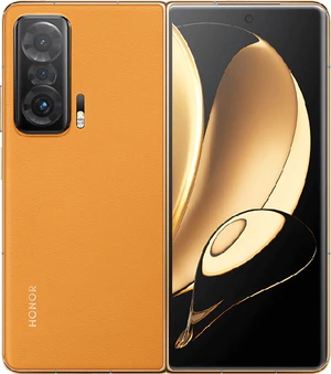 Honor Magic V oranssi etupuolella avattu