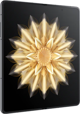 Honor Magic V2 zwart binnenkant linkerzijkant geopend