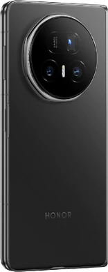 Honor Magic V5 zwart achterkant rechterzijkant gesloten