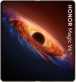 Honor Magic V6 goud binnenkant geopend