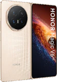 Honor Magic V6 goud buitenkant schuin geopend