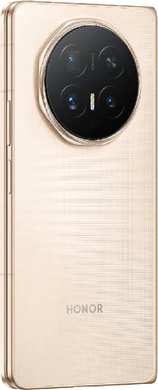 Honor Magic V6 goud achterkant rechterzijkant gesloten