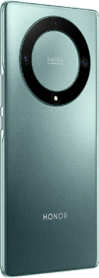 Honor Magic5 Lite grön tillbaka höger sida