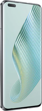 Honor Magic5 Pro zwart voorkant linkerzijkant