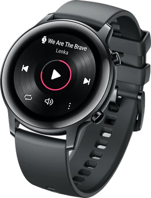 Honor MagicWatch 2 42mm noir couverture à droite aslant