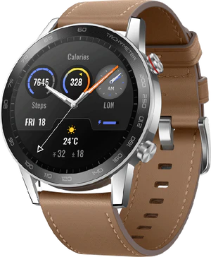 Honor magicwatch 2 brun front højre side