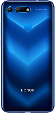 Honor View 20 phantom blauw achterkant